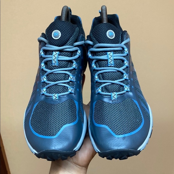 Merrell Siren Edge Q2 “Blue Gray Black” Waterproof Trail Running Sneakers - Picture 12 of 16